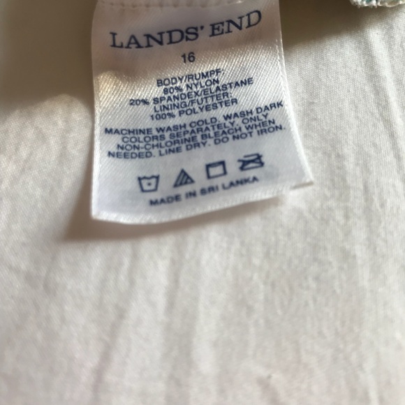 Lands End Girls tank top swimsuit - Picture 3 of 3